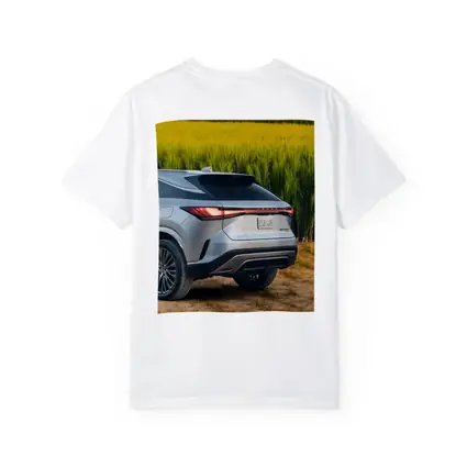 Lexus RX Hybrid Silver SUV Green Field