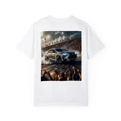 Lexus RX Drifting on Racing Track Crowd