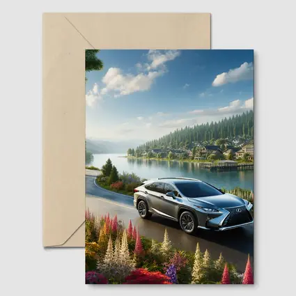 Lexus RX SUV Lakeside Road Scenic Drive
