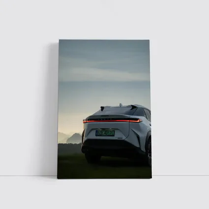 Lexus RZ Rear View Mountain Dusk