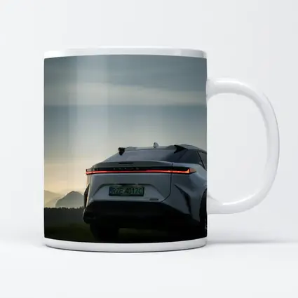Lexus RZ Rear View Mountain Dusk