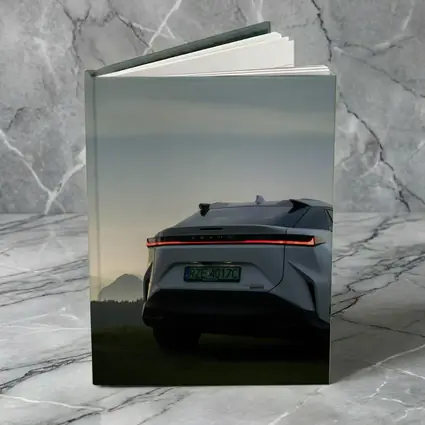 Lexus RZ Rear View Mountain Dusk