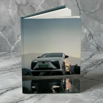 Lexus RZ White SUV Mountain Backdrop