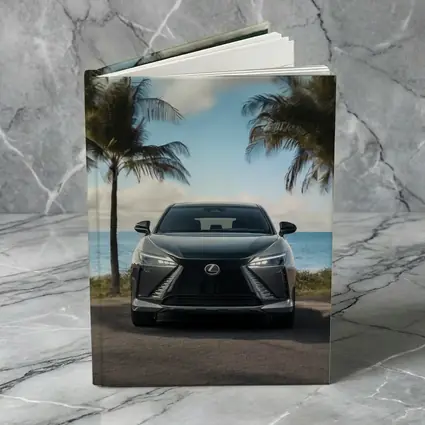 Lexus RZ Front View Beach Palm Trees