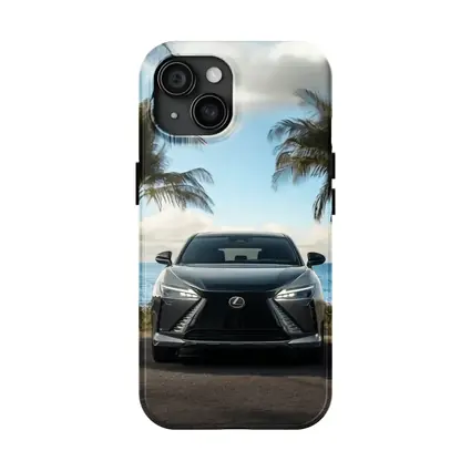 Lexus RZ Front View Beach Palm Trees