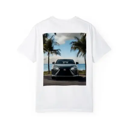 Lexus RZ Front View Beach Palm Trees
