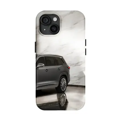 Lexus TX SUV Against White Marble Wall