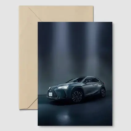 Lexus UX Gray Studio Dark Background
