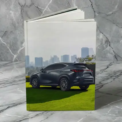 Lexus NX Dark Gray SUV City Skyline