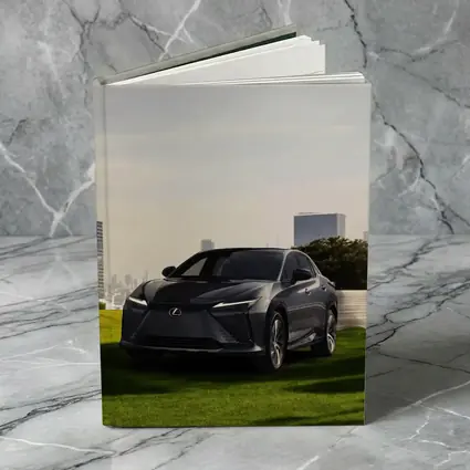 Lexus RZ Dark Gray SUV City Backdrop