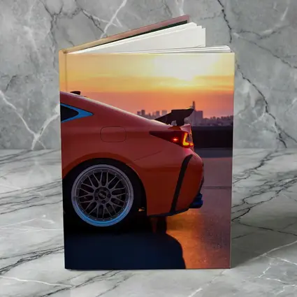 Lexus RC Sunset City Skyline Orange