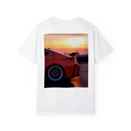 Lexus RC Sunset City Skyline Orange