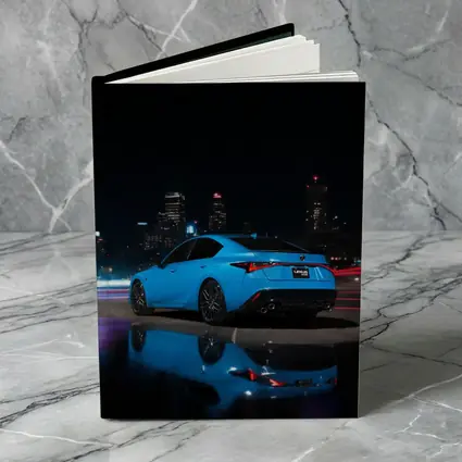 Lexus IS Blue Sedan City Night
