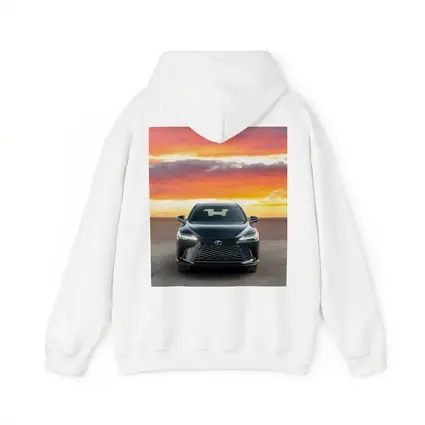 Lexus RX Front View Dramatic Sunset Sky