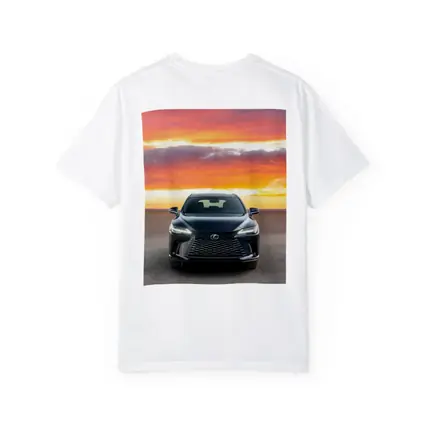 Lexus RX Front View Dramatic Sunset Sky