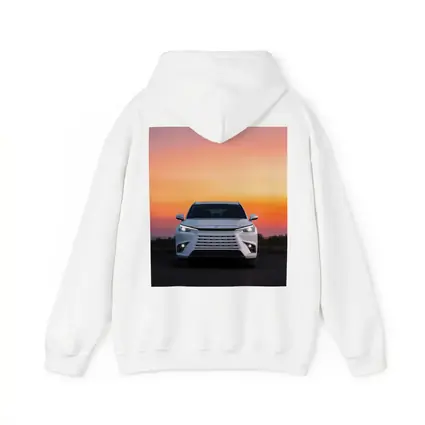 Lexus UX White SUV Sunset Sky