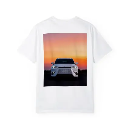 Lexus UX White SUV Sunset Sky