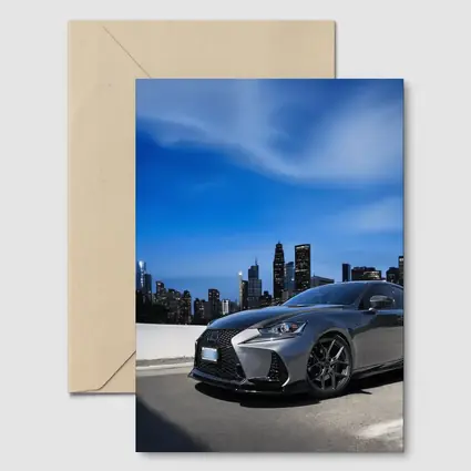 Lexus IS City Skyline Gray Sport Sedan