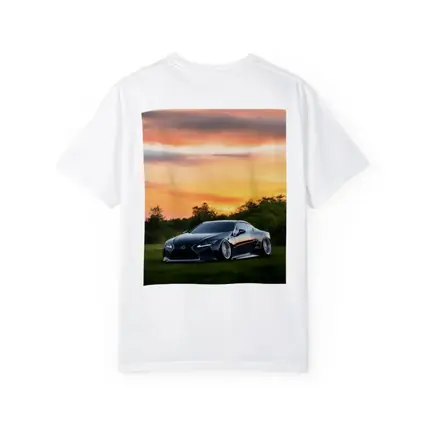 Lexus LC Slammed Black Car Sunset Sky
