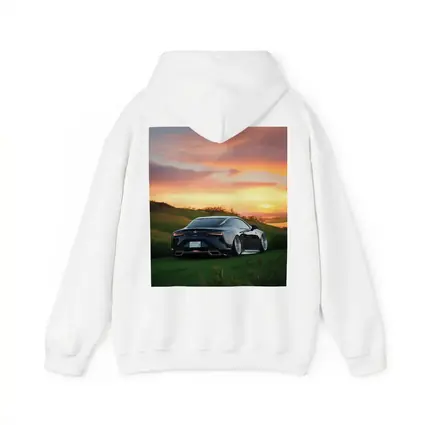 Lexus LC Black Coupe Sunset Green Hills