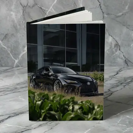 Black Lexus IS Parked Near Glass Building