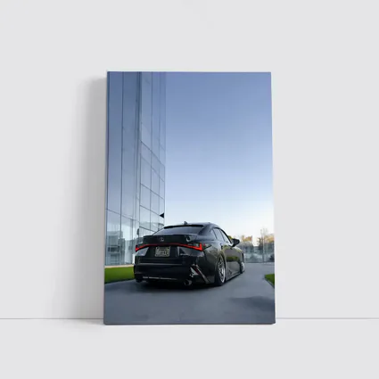 Lexus IS Blacked Out Glass Building Street