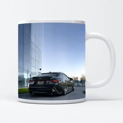 Lexus IS Blacked Out Glass Building Street