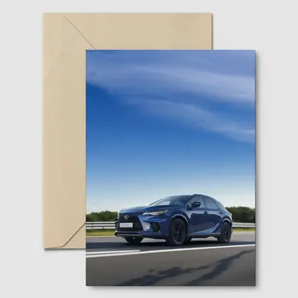 Lexus RX Blue SUV Highway Drive
