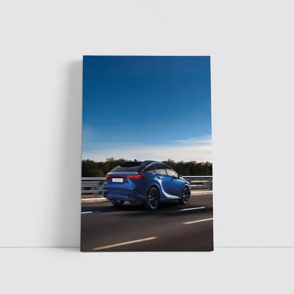 Lexus RX Blue SUV Highway Speed Shot