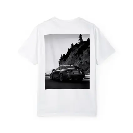 Lexus IS F Sport Black White Mountain Road