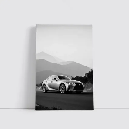 Lexus IS Silver Sedan Mountain Road