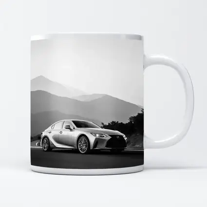 Lexus IS Silver Sedan Mountain Road