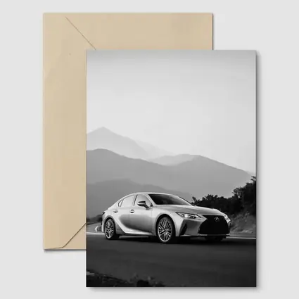 Lexus IS Silver Sedan Mountain Road