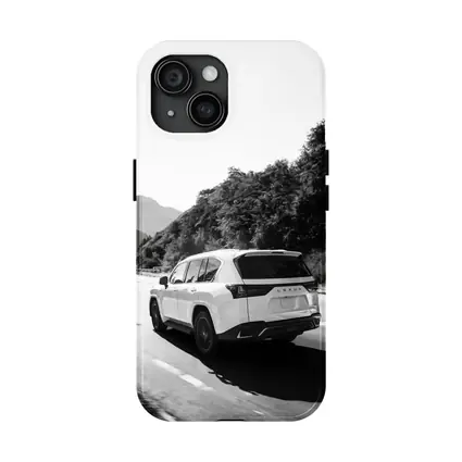 Lexus LX Mountain Road Black White
