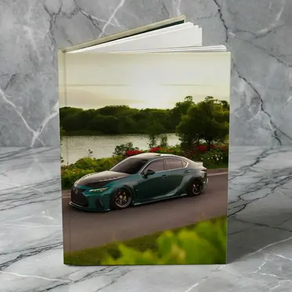 Lexus IS Slammed Green Sedan Lakeside Setting
