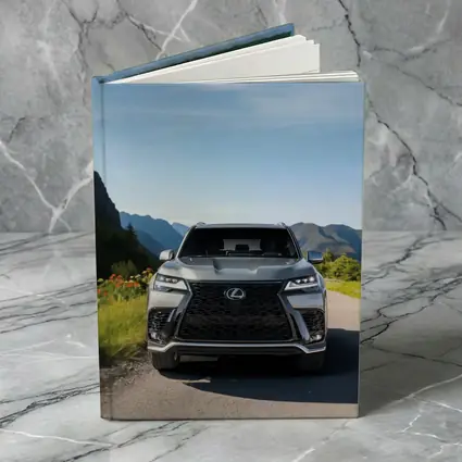 Lexus LX Silver SUV Mountain Road