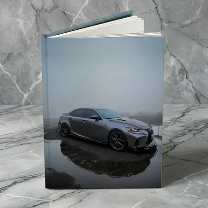 Lexus IS Sedan Foggy Wet Pavement