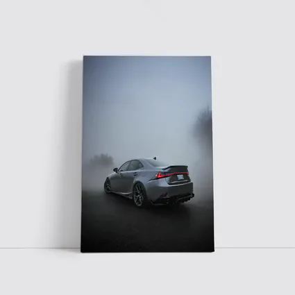 Lexus IS Sedan Gray Fog Moody Scene