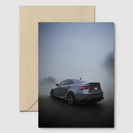 Lexus IS Sedan Gray Fog Moody Scene