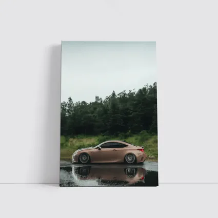 Lexus RC Coupe Rainy Forest Reflection