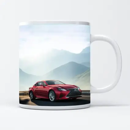 Lexus RC Red Coupe Mountain Road Drive