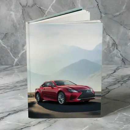 Lexus RC Red Coupe Mountain Road Drive