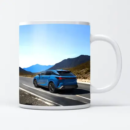 Lexus RX Blue SUV Mountain Road Drive