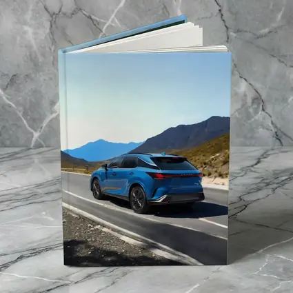 Lexus RX Blue SUV Mountain Road Drive