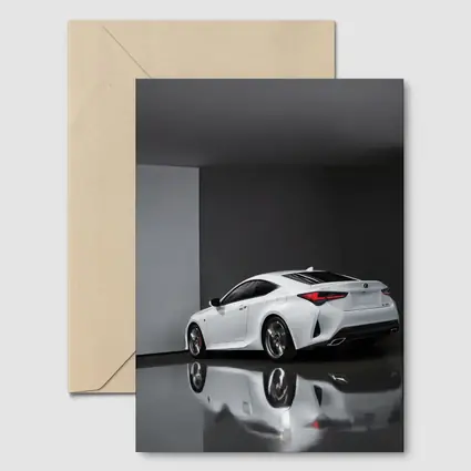Lexus RC White Coupe Studio Setting
