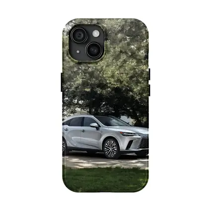 Lexus RX Silver SUV Parked Under Trees