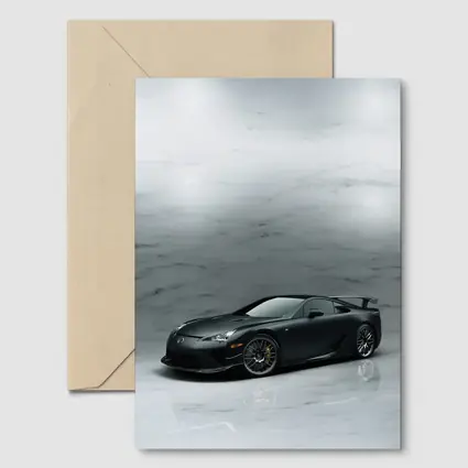 Lexus LFA Matte Black Marble Studio