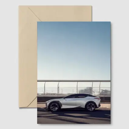 Lexus Concept SUV Silver Side Profile Road