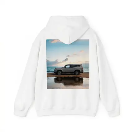 Lexus LX Silver SUV Parked Beach Sunset