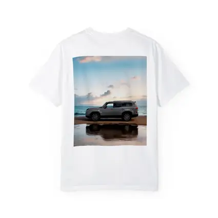 Lexus LX Silver SUV Parked Beach Sunset